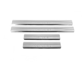 Накладки на пороги OmsaLine (4 шт, нерж.) для Ford Mondeo 2000-2007 рр