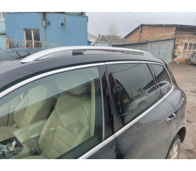 Оригінальні рейлінги V1 (2 шт, нержавіюча сталь) для Volkswagen Touareg 2010-2018 рр