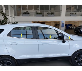 Окантовка скла (6 шт, нерж) для Ford Ecosport 2013-2022 рр