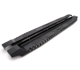 Силові пороги Dakar V1 (2 шт, метал) для Dacia Duster 2018-2024 рр