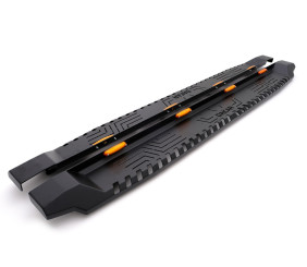 Бокові пороги Dakar V1 з LED (2 шт, метал) для Volkswagen Amarok 2010-2022 рр