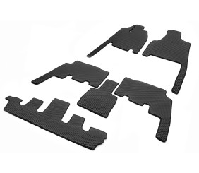 Килимки (3 ряди, EVA, чорні) для Chrysler Voyager 2001-2007 рр