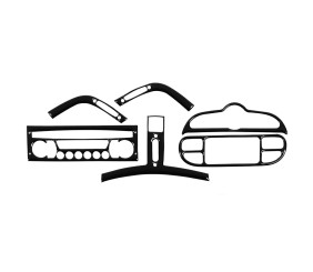 Накладки на панель (Meric, Plus, 2009-2026) Чорний для Peugeot 206 рр