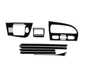 Накладки на панель (2005-2009) Чорний для Seat Leon рр