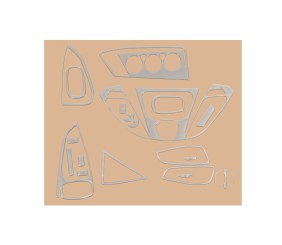 Накладки на панель V2 Алюміній для Ford Transit 2014- рр