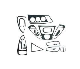 Накладки на панель V2 Карбон для Ford Transit 2014- рр