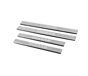 Накладки на пороги Carmos V2 (4 шт, нерж) для Volkswagen Sharan 2010-2023 рр