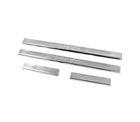 Накладки на пороги Carmos V2 (4 шт, нерж) для Volkswagen Jetta 2006-2011 рр