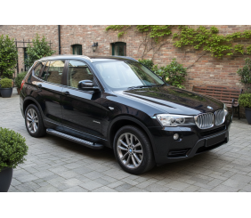 Бокові пороги Vision New Black (2 шт., Алюміній) для BMW X3 F25 2011-2018 рр