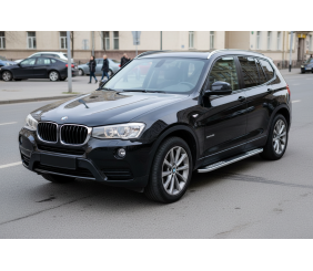 Бокові пороги Tayga V2 (2 шт., Алюміній) для BMW X3 F25 2011-2018 рр