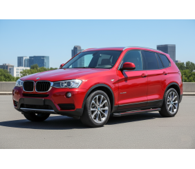 Бокові пороги Maya Red (2 шт., Алюміній) для BMW X3 F25 2011-2018 рр