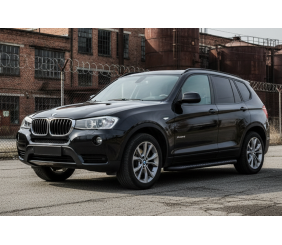 Бокові пороги Bosphore Black (2 шт., Алюміній) для BMW X3 F25 2011-2018 рр