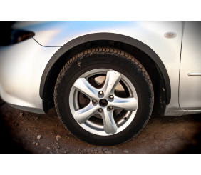 Накладки на арки (SD-SW) (4 шт, чорні, ABS-пластик) для Mazda 6 2003-2008 рр