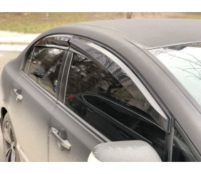 Вітровики (4 шт., Sunplex Sport) для Honda Civic Sedan VIII 2006-2011 рр