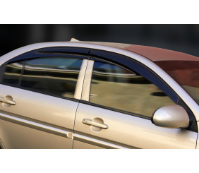 Вітровики (4 шт., Sunplex Sport) для Hyundai Accent 2006-2010 рр
