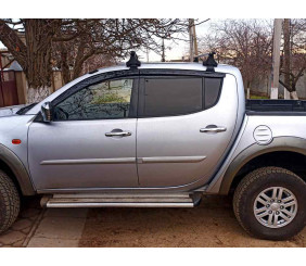 Вітровики (4 шт., Sunplex Sport) для Mitsubishi L200 2006-2015 рр