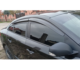 Вітровики (4 шт., Sunplex Sport) для Renault Fluence 2009-2016 рр