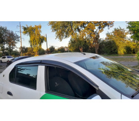 Вітровики (4 шт., Sunplex Sport) для Dacia Logan II 2013-2022 рр