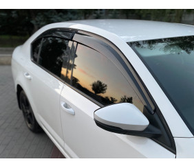 Вітровики LiftBack (4 шт., Sunplex Sport) для Skoda Octavia III A7 2013-2019 рр