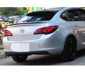 Спойлер Sedan LIP (Sunplex, чорний) (115см *5,5см) для Opel Astra J 2009-2015 рр