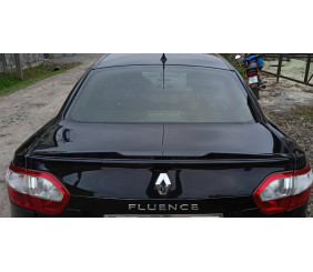 Спойлер LIP (Sunplex, чорний) (125,4см *7,2см) для Renault Fluence 2009-2016 рр