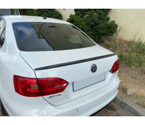 Спойлер LIP (Sunplex, чорний) (115,8см * 6,3см) для Volkswagen Jetta 2011-2018 рр