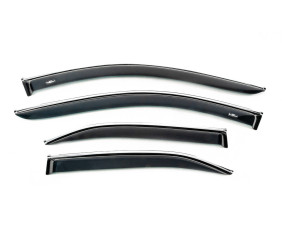Вітровики з хромованим молдингом молдингом USA (4 шт, HIC) для Toyota Camry 2006-2011 рр