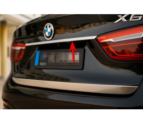 Хром планка над номером для BMW X6 F16 2014-2019 рр