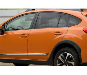 Дверні молдинги (4 шт, пласт) для Subaru XV 2011-2017 рр
