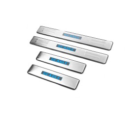 Накладки на пороги Libao LED (4 шт, нерж) для Geely Emgrand X7 2011- рр