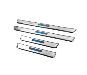 Накладки на пороги Libao (4 шт, нерж) для Skoda Superb 2009-2015 рр