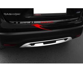 Кромка багажника з написом (Libao, нерж) для Nissan Qashqai 2014-2021 рр