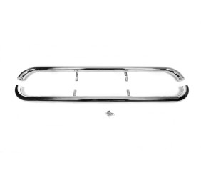 Захист бічних порогів (2 шт, нерж) для Toyota Land Cruiser 100 1998-2007 рр