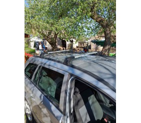 Перемички на вбудовані рейлінги під ключ Skybar V2 (2 шт) Сірі для Opel Astra H 2004-2013 рр