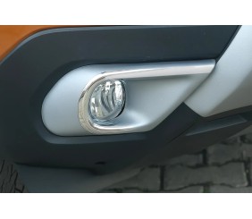 Накладки на протитуманки (2 шт, нерж.) для Renault Kangoo/Express 2021- рр