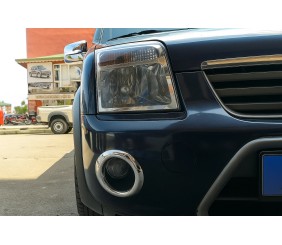 Окантовка на протитуманки (2 шт, пласт) для Ford Connect 2010-2013 рр
