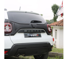 Пластикова накладка на кришку багажника (3 деталі) для Renault Duster 2018-2024 рр