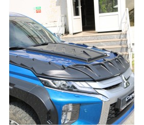 Комплект накладок на капот DRAGON (2019-2026, 3 шт) для Mitsubishi L200 рр