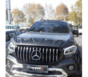 Комплект накладок на капот DRAGON (3 шт) для Mercedes X class 2017-2020 рр