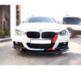 Накладка на передній бампер ЛИП для М-Performance (чорна) для BMW 3 серія F30/F31 2012-2019 рр