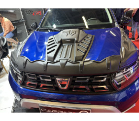 Накладка на капот (ABS) для Dacia Duster 2018-2024 рр