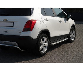 Бокові пороги OEM V2 (2 шт., Алюміній) для Chevrolet Trax 2012-2023 рр