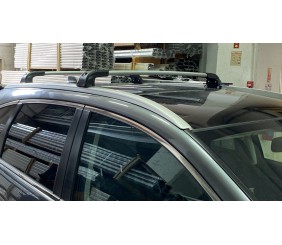 Поперечний багажник на вбудовані рейлінги Strong (2 шт) Сірий для Honda CRV 2012-2016 рр