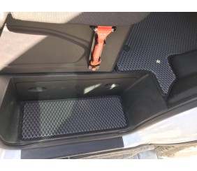 Килимки на пороги (3 шт, EVA, чорні) для Ford Transit 2014- рр