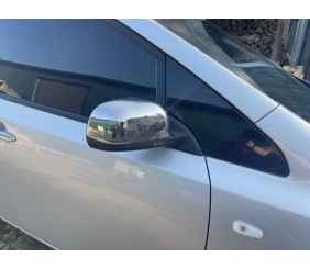 Накладки на дзеркала (2 шт, нерж) OmsaLine - Італійська нержавіюча сталь для Nissan Leaf 2010-2017 рр