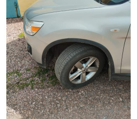 Накладки на арки 2012-2016 (4 шт, чорні, ABS-пластик) для Mitsubishi ASX рр