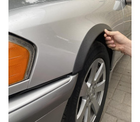 Накладки на арки (4 шт, чорні, ABS-пластик) для Mercedes C-class W202 1993-2001 рр