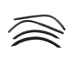 Накладки на арки (4 шт, чорні, ABS-пластик) для Daewoo Nexia 1995-2016 рр