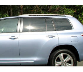 Рейлінги оригінальний дизайн Grey (2 шт) для Toyota Highlander 2008-2013 рр