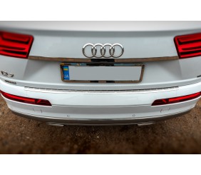 Хром планка над номером (нерж) для Ауди Q7 2015- рр